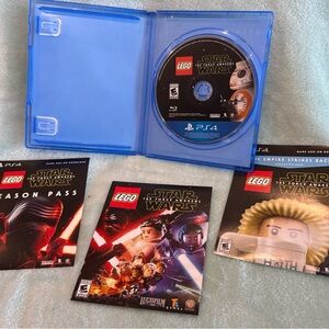 EUC PS4 Lego Star Wars the Force Awaken 2016 Plastic Case - Disc - Manual  E 10+